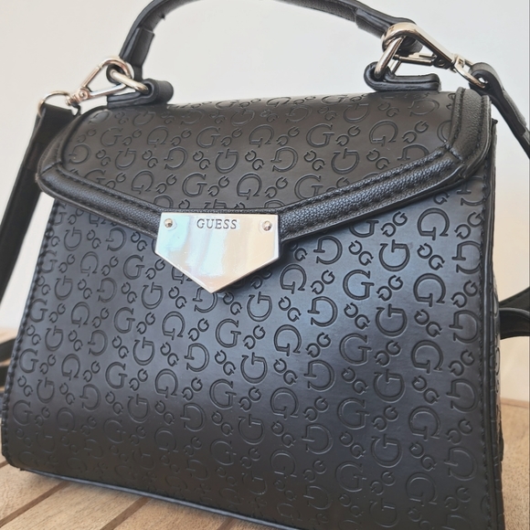 Guess Bags Guess Black Kinney Satchelcrossbody With Matching Guess Trifold Wallet Poshmark